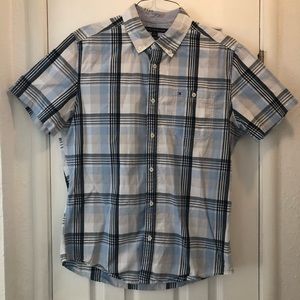 Tommy Hilfiger plaid short sleeve button down